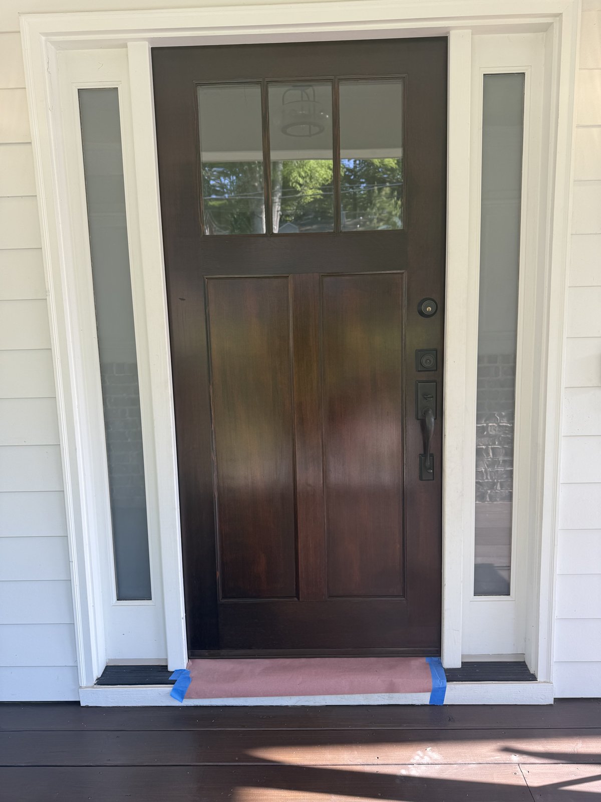 Beige craftsman with a covered front porch — Lou's Atlanta Painting