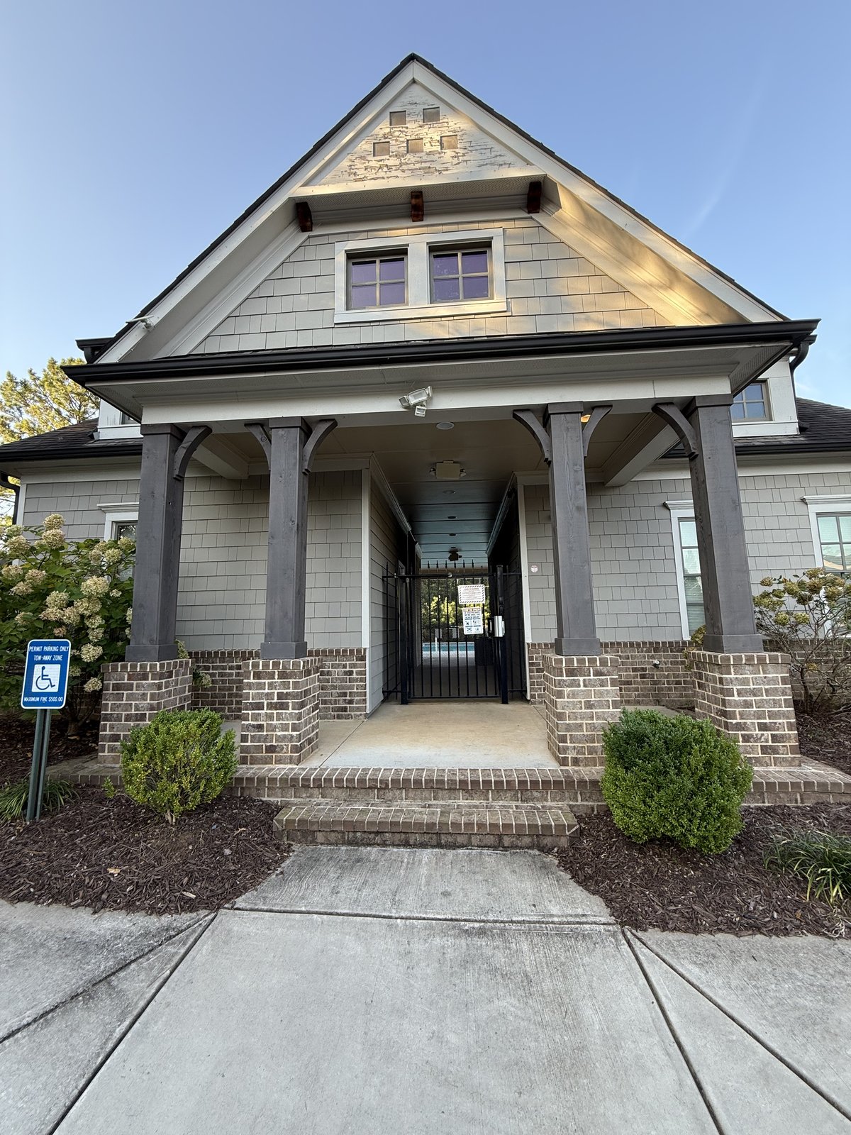 Cream and white craftsman with a covered porch — Lou's Atlanta Painting